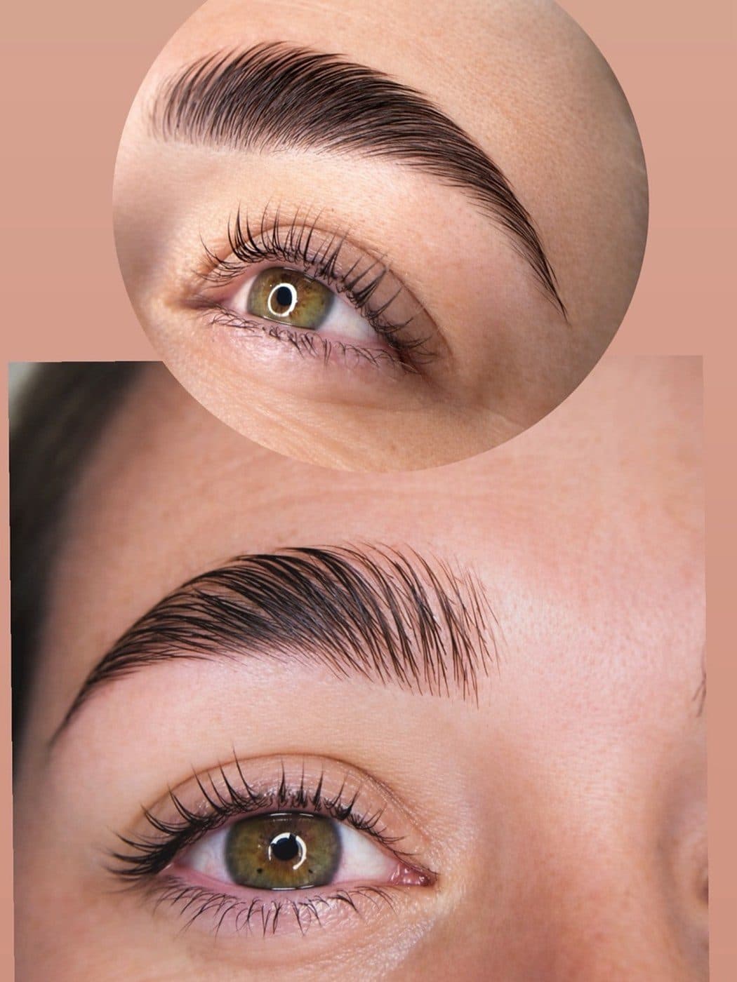 Resultado real de diseño de cejas